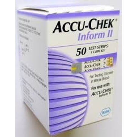 Accu-Chek® Inform II Blood Glucose Test Strips, 50/Box (962405_BX)