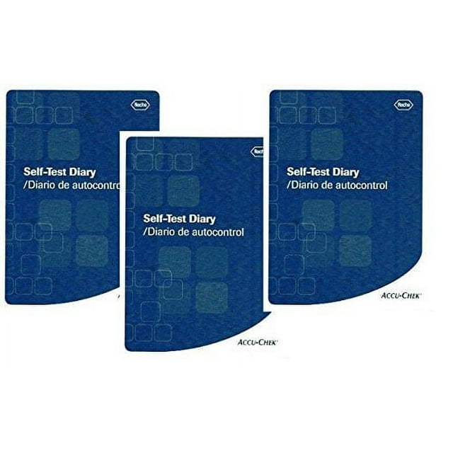Accu Chek Log For Blood Glucose Testing Book [ 3 Pack] - Walmart ...