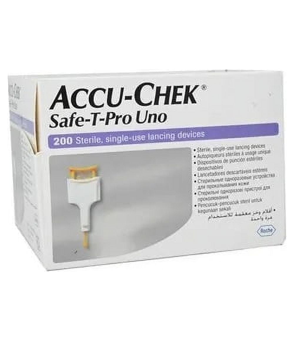 AccuChek SafeTPro Uno Lancets (200) Free Shipping