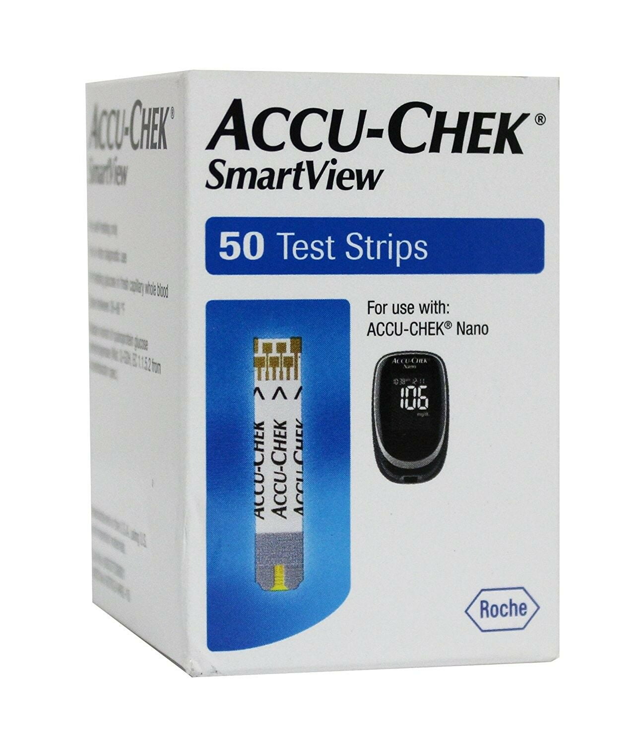 AccuChek SmartView Test Strips, 50 Count
