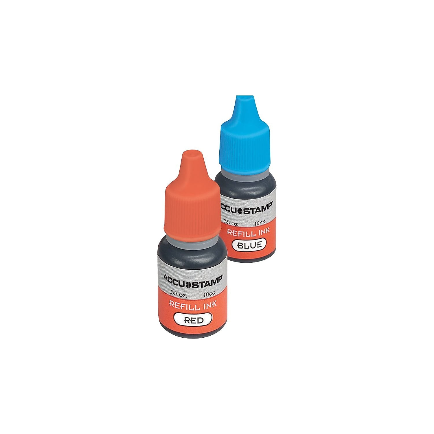 Accu-Stamp Ink Refill, Pre-Inked, Red & Blue 032958