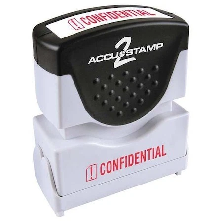 Accu-Stamp2 038839 Microban Message Stamp,Confidential,3/8"