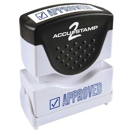 Accu-Stamp2 038840 Microban Message Stamp, Approved, 3/8"