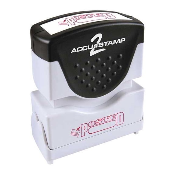 Accu-Stamp2 Microban Message Stamp, Posted, 1/4" 038845