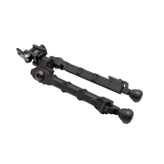 Accu-Tac FD-5 Bipod, pick Mount, Fast-Deploy, 9 Height Settings, Flat Black, Aircraft Aluminum (FDB-005)
