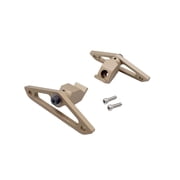 Accu-Tac P-Ski Feet Flat Dark Earth, Tilting Bipod Feet, CNC 6061 Aluminum, Type III Hard Anodized FDPSF-2000