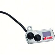 AccuAir Suspension ACAK-3115 Motorcycle Handlebar Push Button Switch with Pressure Gauge Kit, Chrome