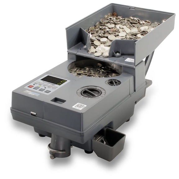 AccuBANKER AB610 Universal Coin Counter, Token & Casino Chips Counter, Counting Speeds of 2000 Coins/Min, Hopper Capacity 4000 Coins. Enterprise Grade. Engineered in USA