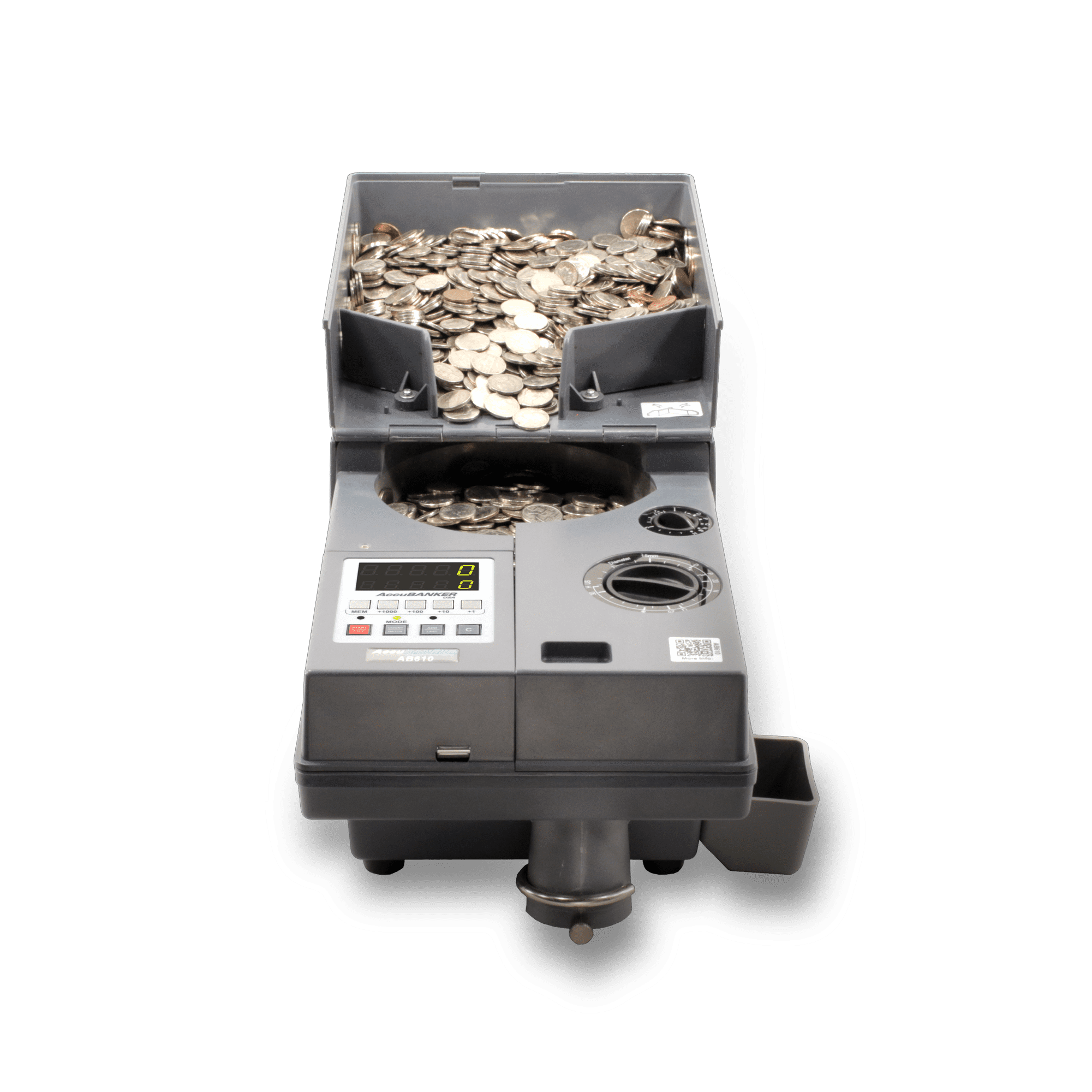 AccuBANKER AB610 Universal Coin Counter, Token Counter, Speed 2000