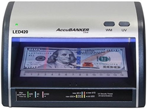 Card Money Checker AccuBANKER Cash and Card Counterfeit Bill Detector, Money Checker with ...