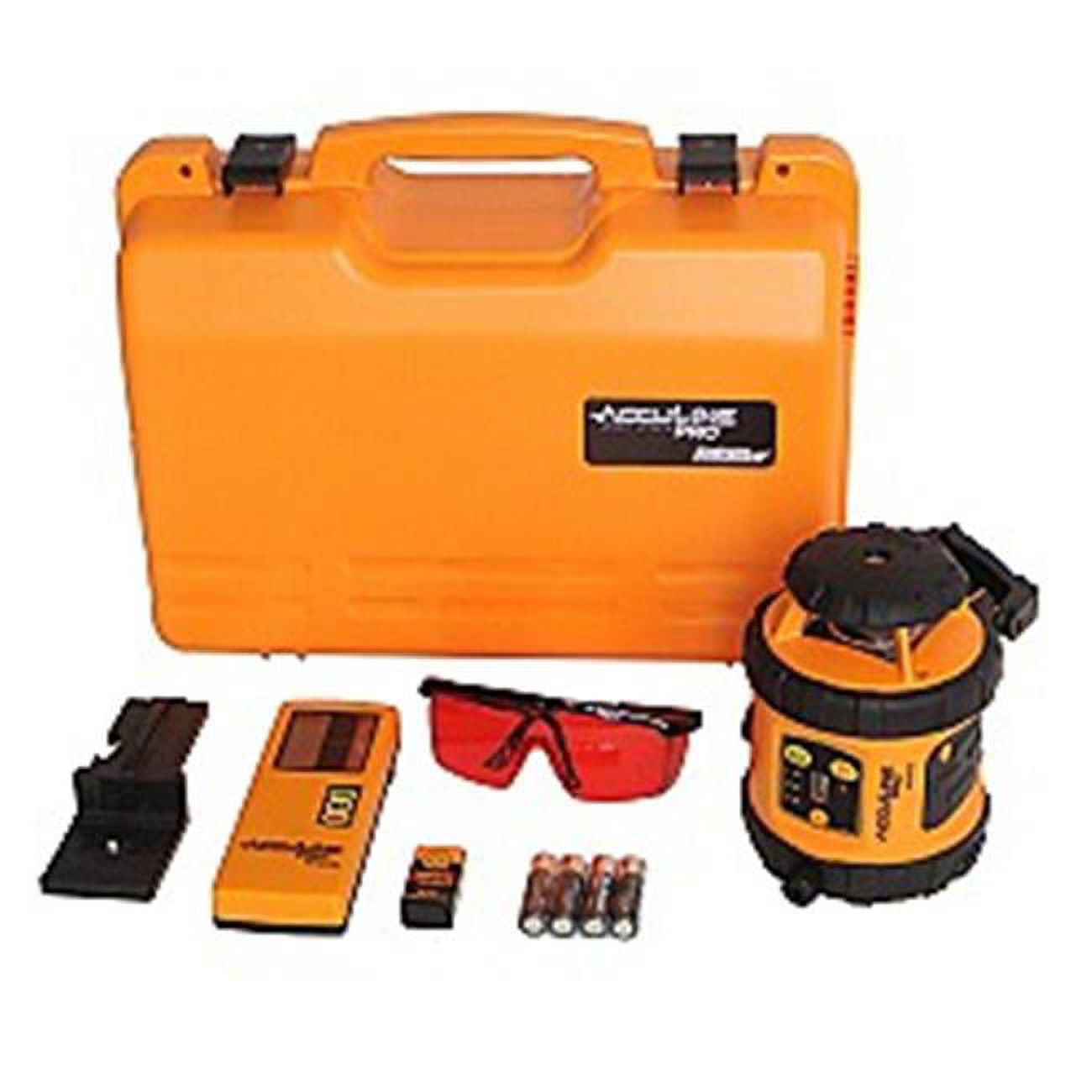 AccuLine Pro SelfLeveling Rotary Laser Level with Detector
