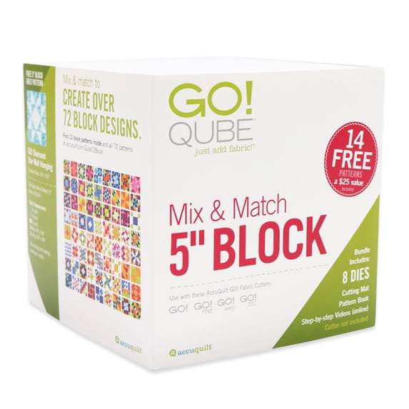 Accuquilt GO! Qube Mix & Match 5" Block