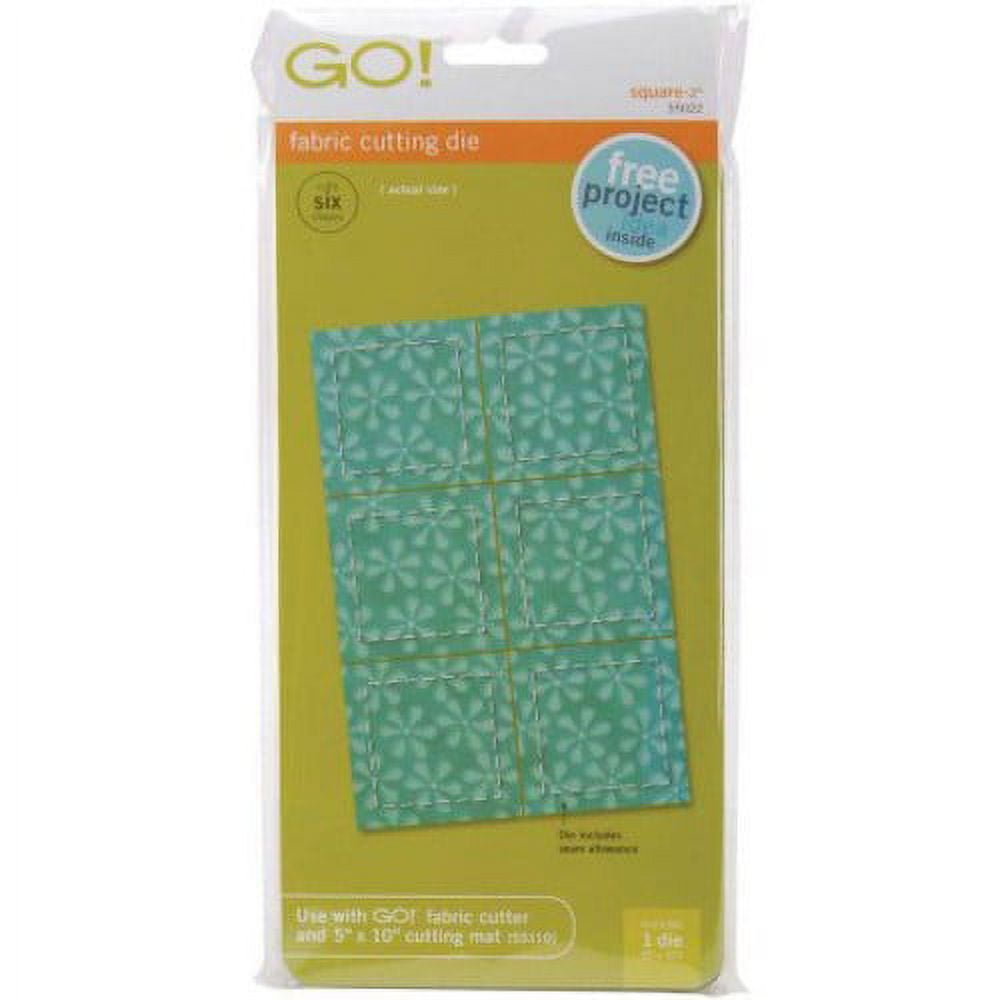 .com: AccuQuilt GO! 6 x 6 Inch Finished Fabric Cutting Mat for  Pairing with Fabric Dies and Cutters Used on Quilting Projects, 2 Pack