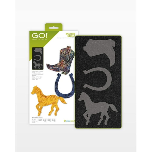 AccuQuilt GO! Western Medley Cotton, Wool, and Flannel Cutting Die