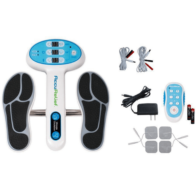 AccuRelief Ultimate Foot Circulator with Remote, Electrodes Pads for