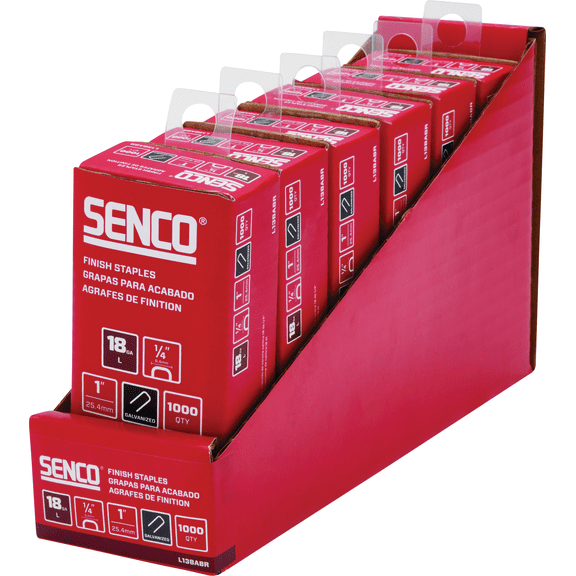 AccuSet 1/4 In. Crown Collated Finish Staples - Pack of 2  Residential Use, Standard Application