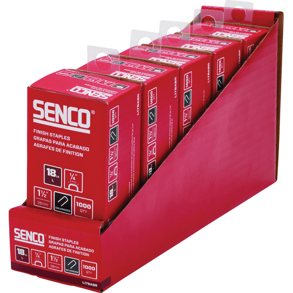 AccuSet 1/4 In. Crown Collated Finish Staples - Single Pack Residential Use, Standard Application