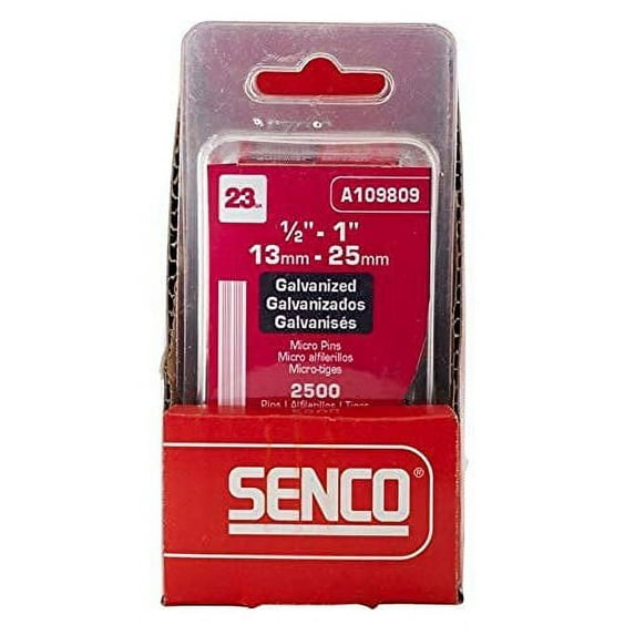 AccuSet A109809 Variety Pack 23-Gauge Galvanized Micro Pin 2 pack for 2,500 per Box