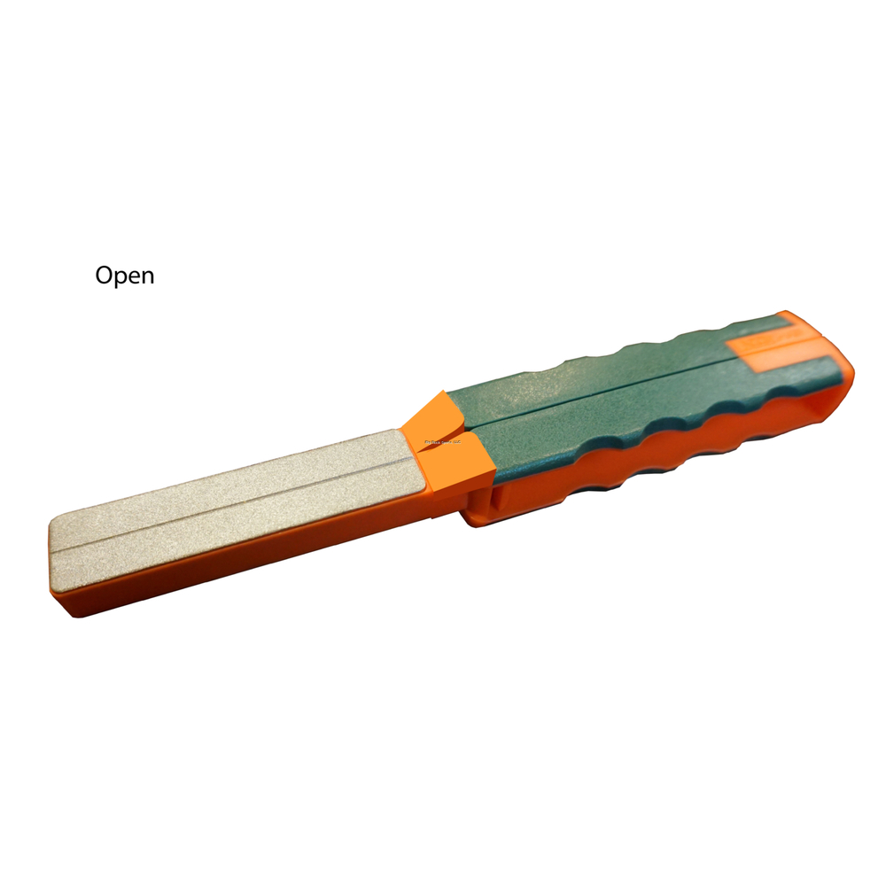 AccuSharp Diamond Paddle Folding Fine, Coarse Diamond Sharpener Gray/Orange