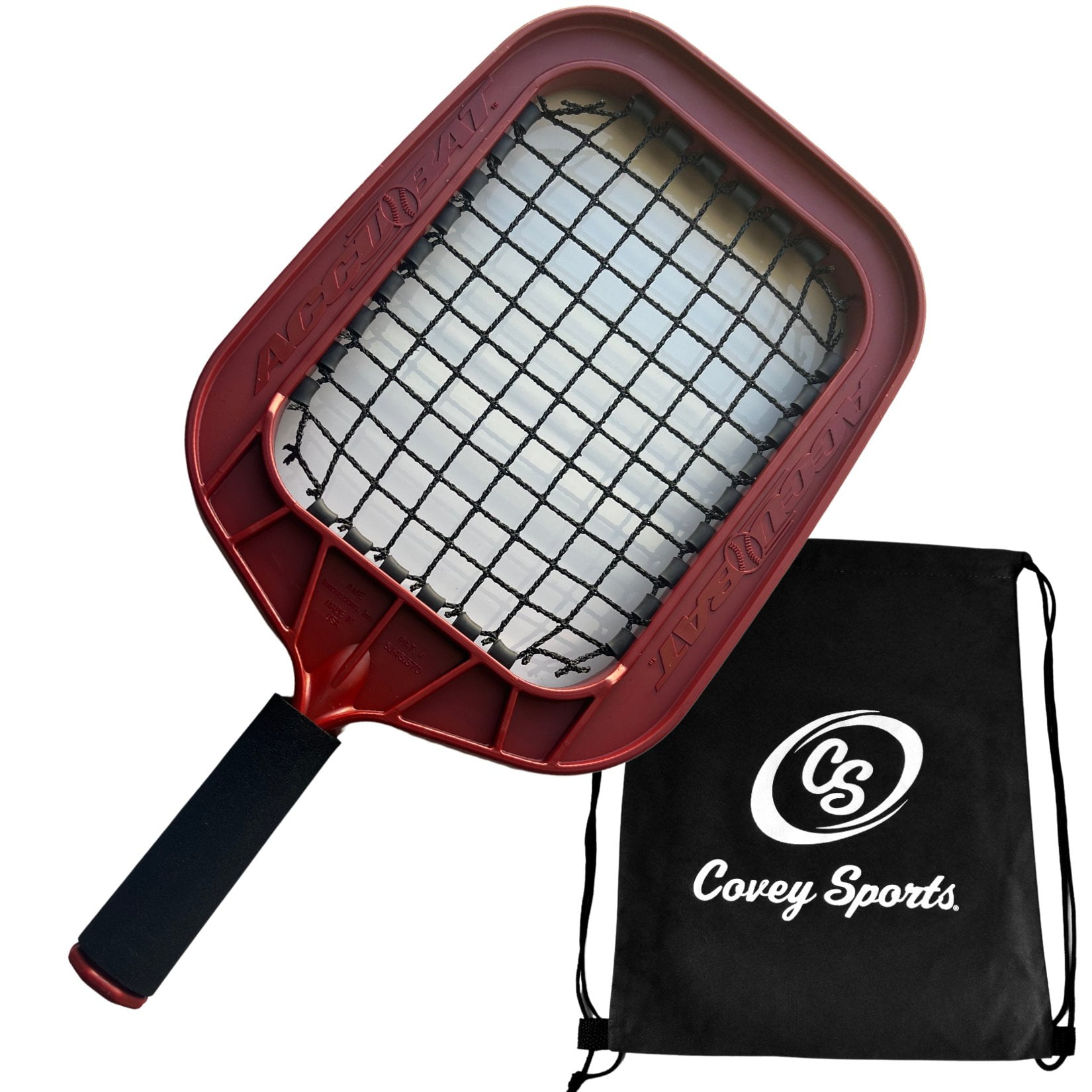 Accubat Fungo Racquet for Fly Balls & Grounders With Covey Bag 20 oz