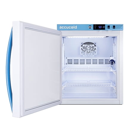 Accucold 2 Cu.Ft. Compact Vaccine Refrigerator with NIST Calibrated Data Logger, Factory Installed Temperature Logger