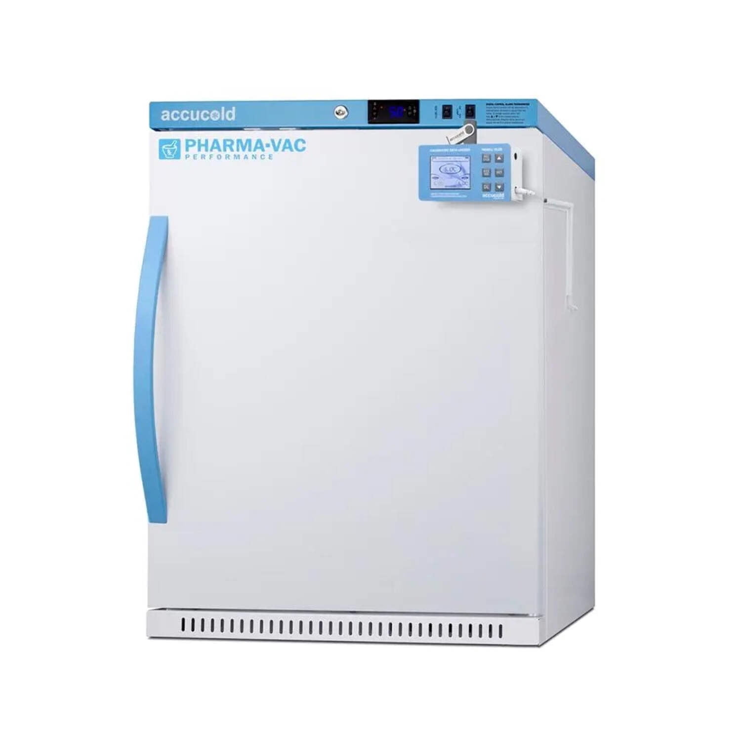 Accucold 6 Cu.Ft. Vaccine Refrigerator, ADA Height, with NIST Calibrated Data Logger