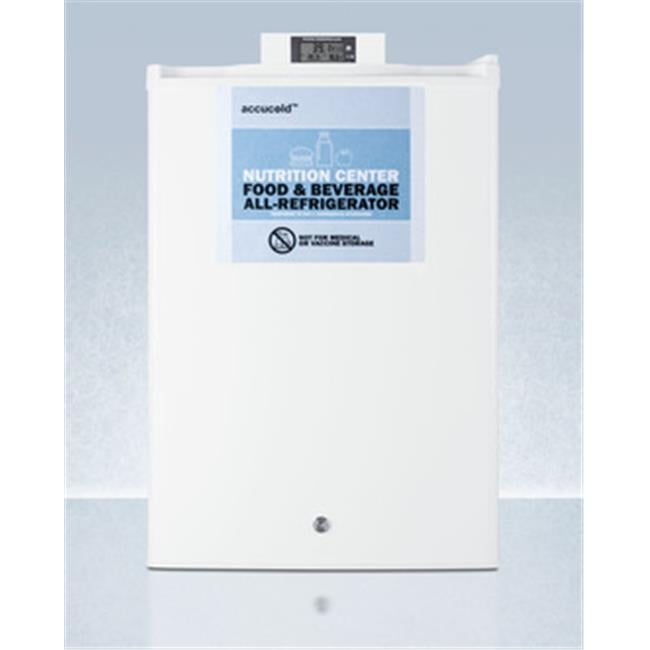 Accucold FF31L7NZ 2.5 cu. ft. Nutrition Center All Refrigerator with Alarm & Thermometer, White