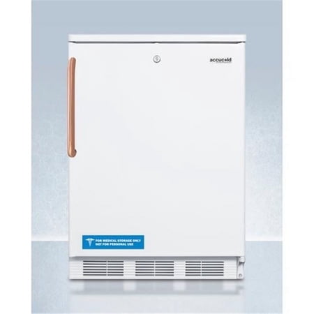 Summit FF7LWTBC Summit FF7LTBC Accucold 24 Inch Wide 5.5 Cu. Ft. Refrigerator with Copper Handle