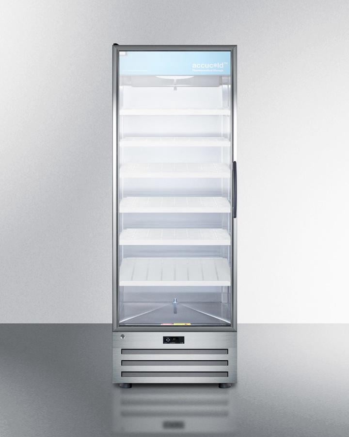 Accucold ACR1718LH 28" Medical Stainless Steel Pharmacy Refrigerator, 17.0 Cu.Ft., Left Hinged