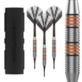 thumbnail image 1 of Accudart Soft Tip Dart Set 2.0 - Stainless Steel Finish Barrel - Radial Grooves - Polycarbonate Shafts - Standard Shape Flights - Tri-Fold Case for Convenient Front or Back Storage, 1 of 1