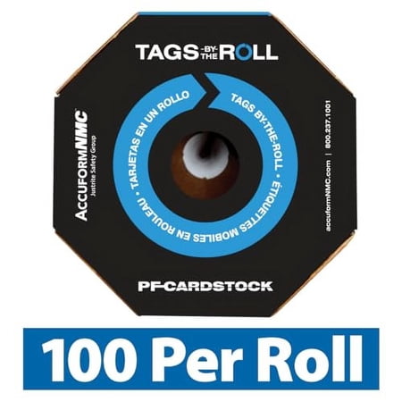Accuform 250 Inspection and Status Record Tags by-The-Roll, Safety Inspection, US Made OSHA Compliant Tags, Waterproof PF-Cardstock, Resists Tears, 6.25"x3", TAR734