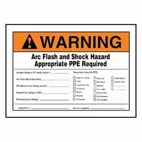 Label,5x7,Warning Arc Flash and, LELC334 LELC334