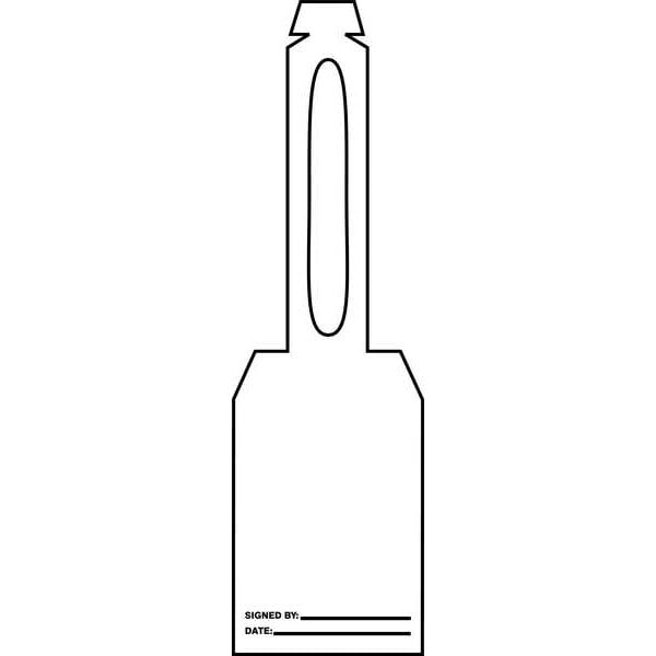 Accuform Blank Tag,5-1/4 x 3-1/4 In,Wht,PK25 TAL370