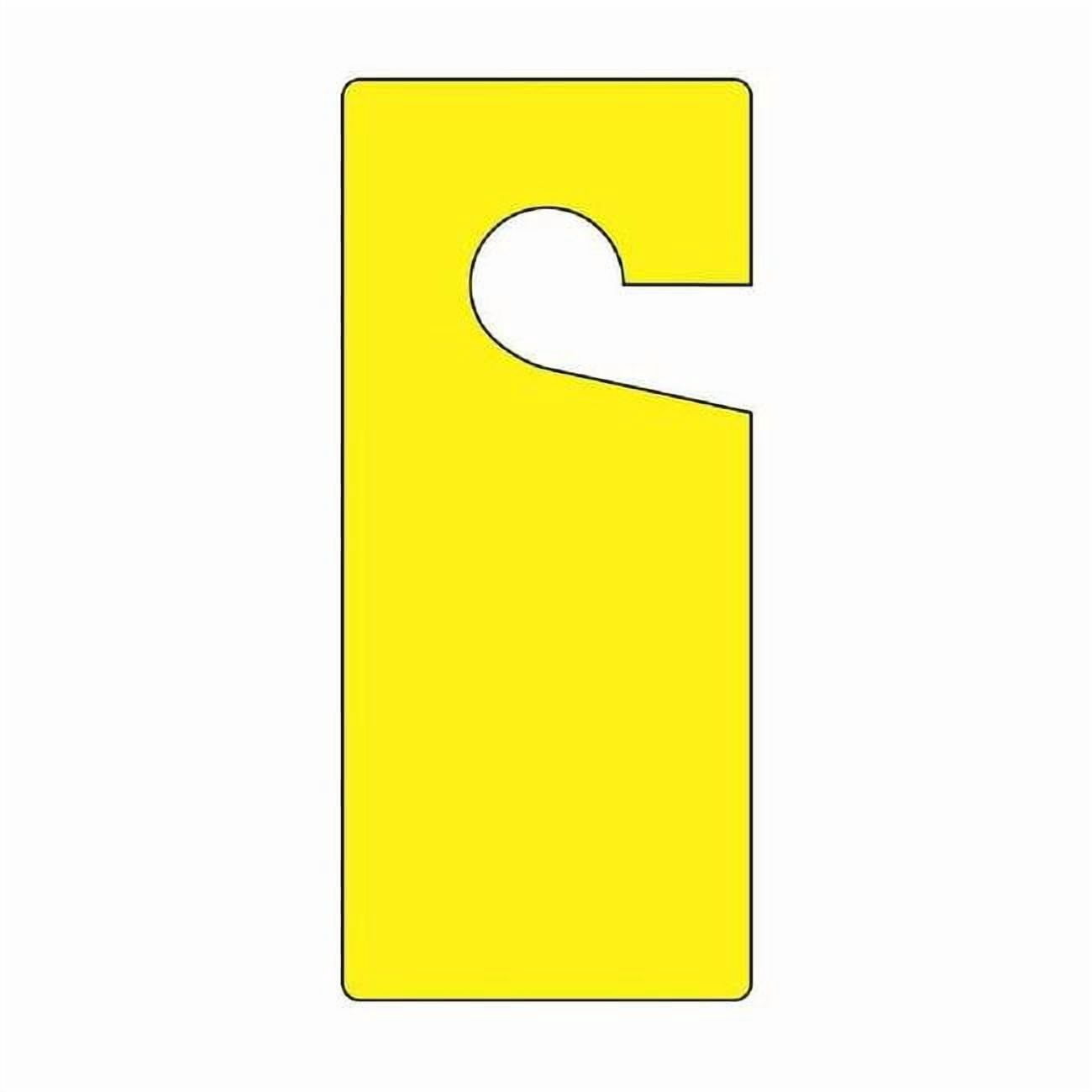 Tag, Blank, Plastic, 9 in H x 4 in W, Yellow, Rectangle, 10 PK TAD833