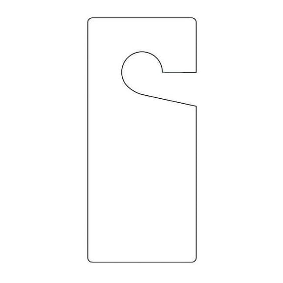 Accuform Tag, Blank, Plastic, 9 in H x 4 in W, White, Rectangle, 10 PK TAD835