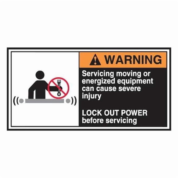 CEMA Label, 2 1/2 in Height, 5 in Width, Vinyl, Horizontal Rectangle, English