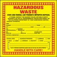 Accuform (California) Hazardous Waste Label AdhesivePoly Vinyl
