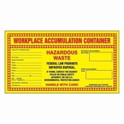 ACCUFORM SIGNS Hazardous Waste Label MHZW22PSP