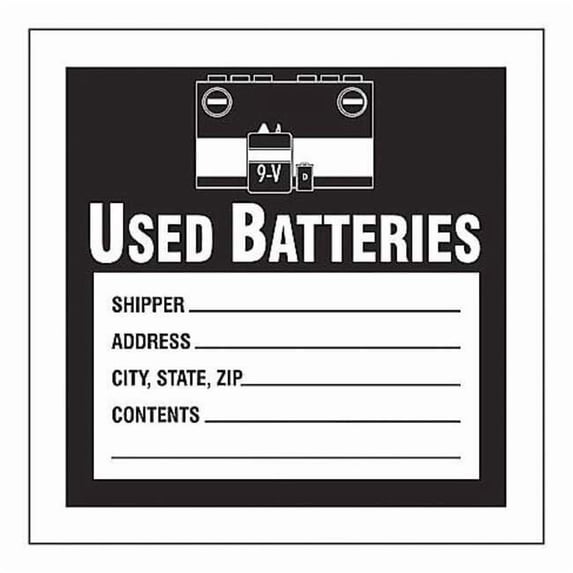 DOT Handling Label, Shipper_Address_City, State, Zip_Contents_, Paper, 4" W