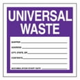 thumbnail image 1 of Accuform Haz Waste Label,Universal Waste,4x4 in,Poly,250/RL, PK250 MHZW17EVL, 1 of 1