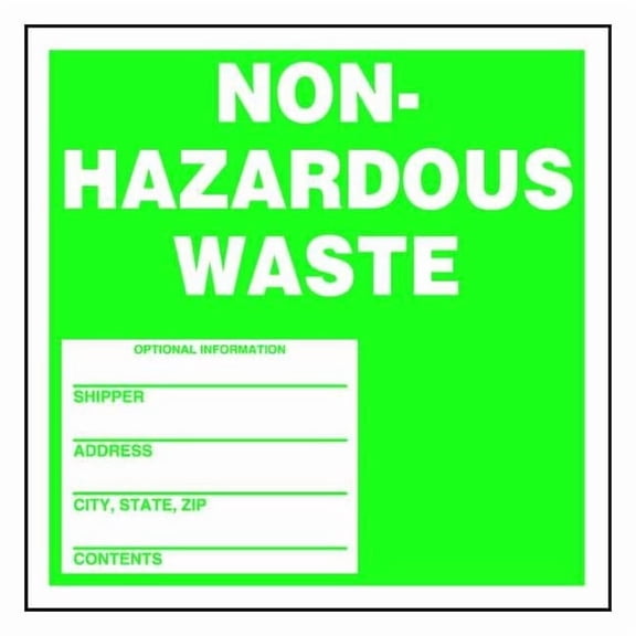 DOT Handling Label, Paper, 6" W, 6" H MHZW11PSP