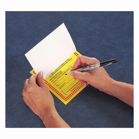 Accuform DOT Handling Label,Waste,6" W,PK100 MHZW20SLC