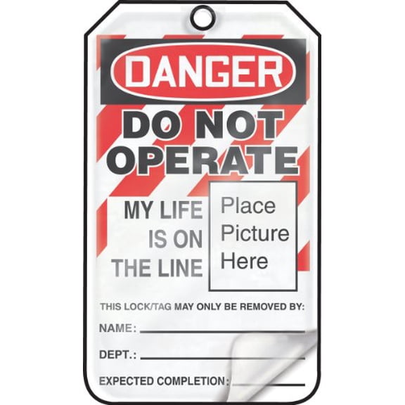 Accuform Danger Tag,3-1/4"WX5-3/4"H,PK25 MLT600LPP