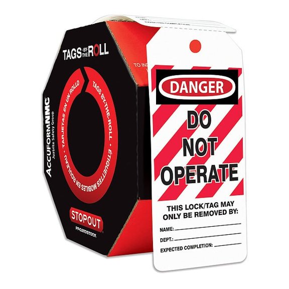 Accuform Danger Tag By The Roll,6-1/4X3,PK250 TAR470