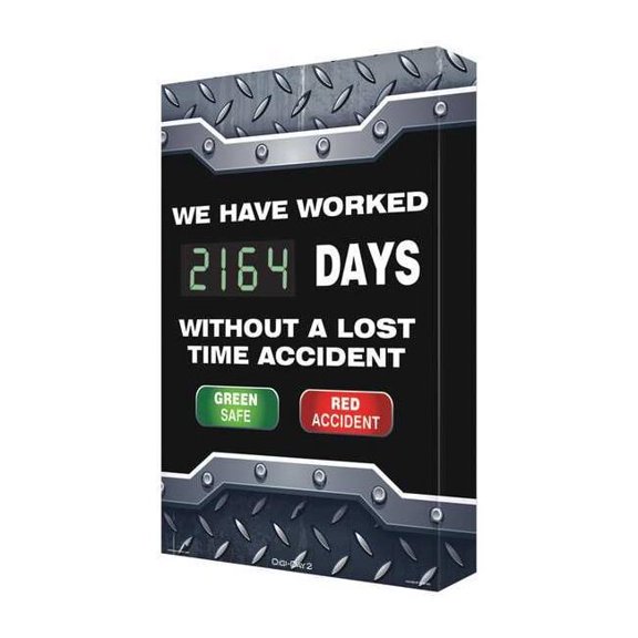 Accuform Electronic Scoreboard,28 in x 20 in,Blue SCK104