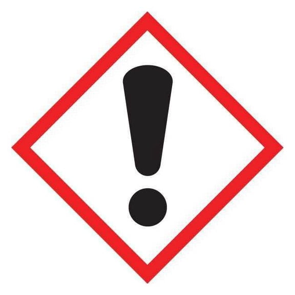 Label, Exclamation, 1x1In, CtdPaper, 250Roll LZH607PS2