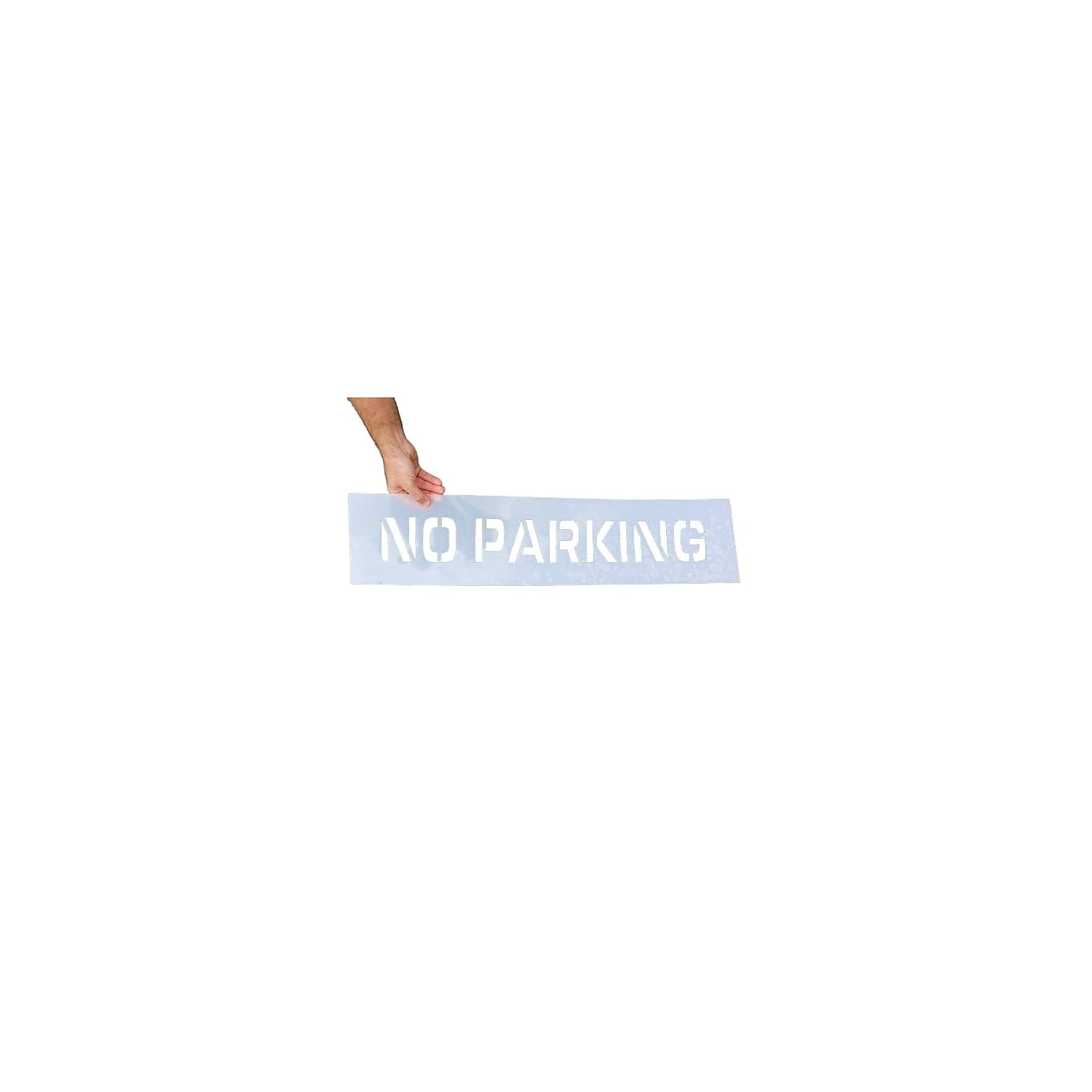 Accuform Parking Lot Stencil NO PARKING 12 accuform-parking-lot-stencil-no-parking-12-letters-plastic-fms213-walmart-com