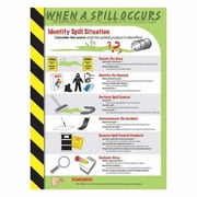 Accuform Poster, When A Spill Occurs, 22 in H x, 17 in W, Plastic SP124491L