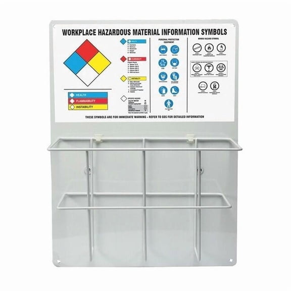 Right to Know Center, Workplace Hazardous Material Information Symbols, Aluminum, 15 in W, 20 in H