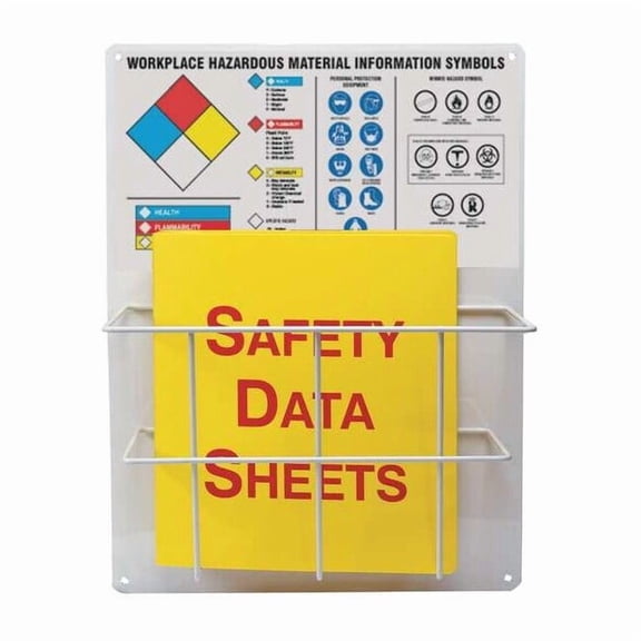 Right to Know Center, Workplace Hazardous Material Information Symbols, 15 in W, 20 in H